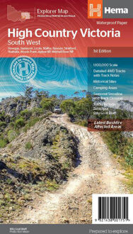 Wegenkaart - landkaart Explorer Map High Country Victoria South West | Hema Maps