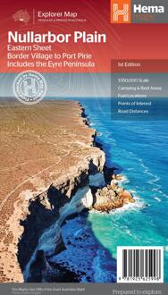 Wegenkaart - landkaart Explorer Map Nullarbor Plain - Eastern Map | Hema Maps