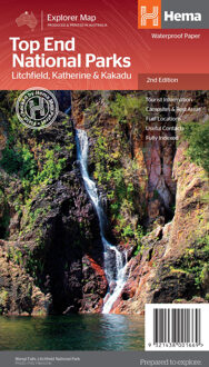 Wegenkaart - landkaart Explorer Map Top End National Parks Kakadu, Litchfield and Nitmiluk | Hema Maps