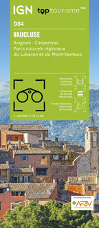 Wegenkaart - landkaart - Fietskaart D84 Top D100 Vaucluse | IGN - Institut Géographique National