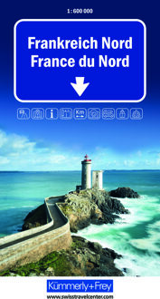 Wegenkaart - landkaart Frankreich Nord - Frankrijk Noord | Kümmerly & Frey
