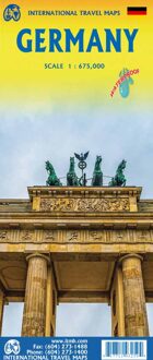 Wegenkaart - landkaart Germany - Duitsland | ITMB