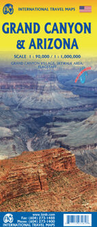 Wegenkaart - landkaart Grand Canyon and Arizona | ITMB