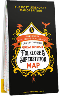 Wegenkaart - landkaart Great British Folklore & superstition map | Ordnance Survey