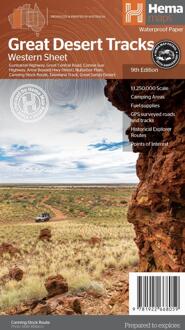 Wegenkaart - landkaart Great Desert Tracks West | Australië | Hema Maps