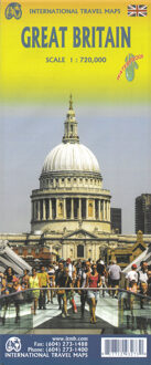 Wegenkaart - landkaart Groot-Brittannië | ITMB