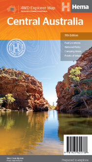 Wegenkaart - landkaart Iconic Map Central Australia - Centraal Australië | Hema Maps