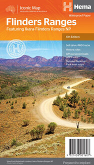 Wegenkaart - landkaart Iconic Map Flinders Range | Hema Maps