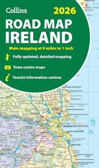 Wegenkaart - landkaart Ireland Road Map 2026 | Collins