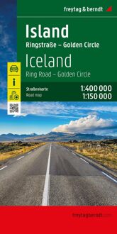 Wegenkaart - landkaart Island- Ijsland - Golden rIngroad | Freytag & Berndt