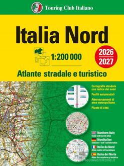 Wegenkaart - landkaart Italy North atlas - atlante stradale Nord | Touring Club Italiano