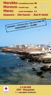 Wegenkaart - landkaart J10 Essaouira Sidi-Kaouki Jbel-El-Hadid | Huber Verlag