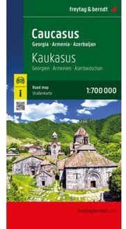 Wegenkaart - landkaart Kaukasus - Armenië - Georgië - Azerbeidzjan | Freytag & Berndt