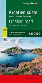 Wegenkaart - landkaart Kroatische Kust Istrië-Dalmatië-Kvarner | Freytag & Berndt