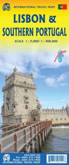 Wegenkaart - landkaart Lissabon & Zuid-Portugal | ITMB