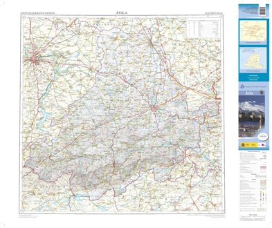 Wegenkaart - landkaart Mapa Provincial Avila | CNIG - Instituto Geográfico Nacional