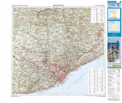 Wegenkaart - landkaart Mapa Provincial Barcelona | CNIG - Instituto Geográfico Nacional