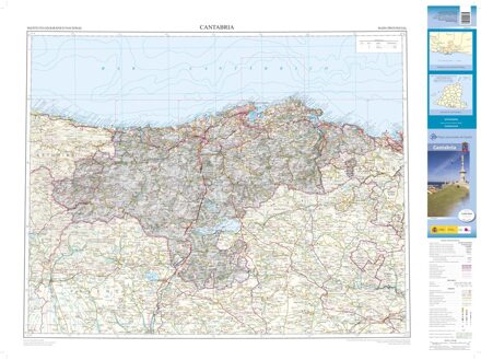 Wegenkaart - landkaart Mapa Provincial Cantabria | CNIG - Instituto Geográfico Nacional