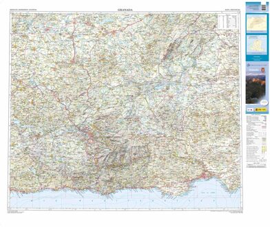 Wegenkaart - landkaart Mapa Provincial Granada | CNIG - Instituto Geográfico Nacional