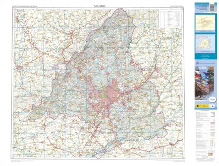 Wegenkaart - landkaart Mapa Provincial Madrid | CNIG - Instituto Geográfico Nacional