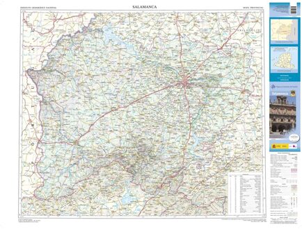 Wegenkaart - landkaart Mapa Provincial Salamanca | CNIG - Instituto Geográfico Nacional