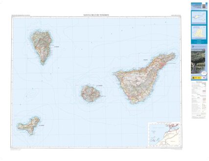 Wegenkaart - landkaart Mapa Provincial Santa Cruz de Tenerife | CNIG - Instituto Geográfico Nacional