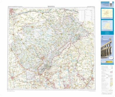 Wegenkaart - landkaart Mapa Provincial Segovia | CNIG - Instituto Geográfico Nacional