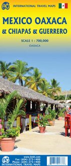 Wegenkaart - landkaart Mexico Oaxaca & Chiapas & Guerrero | ITMB