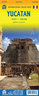 Wegenkaart - landkaart Mexico Yucatan Peninsula | ITMB