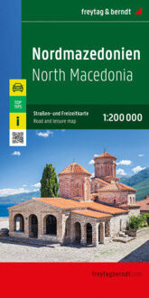 Wegenkaart - landkaart Noord Macedonië T10 | Freytag & Berndt