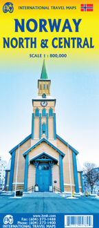 Wegenkaart - landkaart Noorwegen Noord & Midden | ITMB