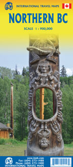 Wegenkaart - landkaart Northern British Columbia | ITMB