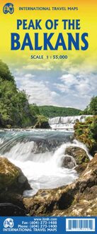 Wegenkaart - landkaart Peaks of the Balkan - Balkan & Bergtoppen van de Balkan | ITMB