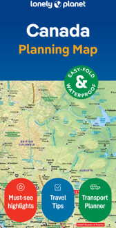 Wegenkaart - landkaart Planning Map Canada | Lonely Planet