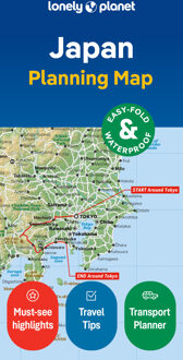 Wegenkaart - landkaart Planning Map Japan | Lonely Planet