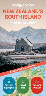 Wegenkaart - landkaart Planning Map New Zealand's South Island - Zuidereiland Nieuw Zeeland | Lonely Planet