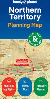 Wegenkaart - landkaart Planning Map Northern Territory | Lonely Planet
