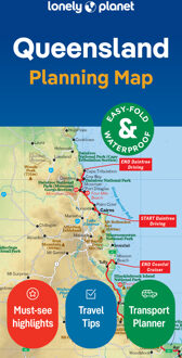 Wegenkaart - landkaart Planning Map Queensland | Lonely Planet
