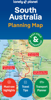 Wegenkaart - landkaart Planning Map South Australia | Lonely Planet