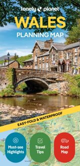 Wegenkaart - landkaart Planning Map Wales | Lonely Planet