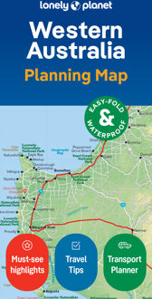Wegenkaart - landkaart Planning Map Western Australia | Lonely Planet