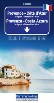 Wegenkaart - landkaart Provence / Côte d'Azur | Kümmerly & Frey