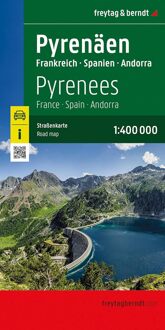 Wegenkaart - landkaart Pyreneeën | Freytag & Berndt