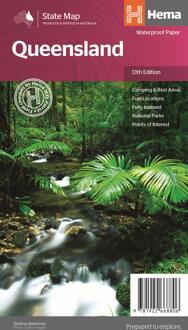Wegenkaart - landkaart Queensland state map | Hema Maps
