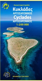 Wegenkaart - landkaart R1 Cyclades - Argosaronic islands | Anavasi