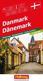 Wegenkaart - landkaart Road maps Denemarken | Hallwag