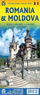 Wegenkaart - landkaart Roemenië & Moldavië | ITMB