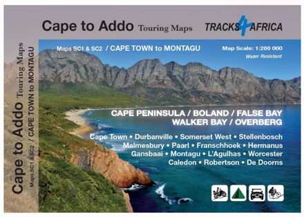 Wegenkaart - landkaart SC1-SC2 Cape Town to Montagu | Tracks4Africa