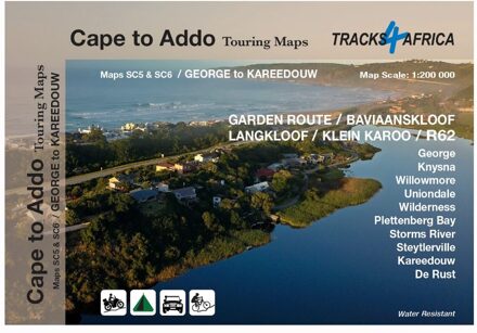 Wegenkaart - landkaart SC5-SC6 George to Kareedouw | Tracks4Africa