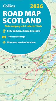 Wegenkaart - landkaart Scotland road map 2026 | Collins